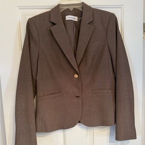 Calvin Klein suit set Brown Blazer and Suit Pants Set